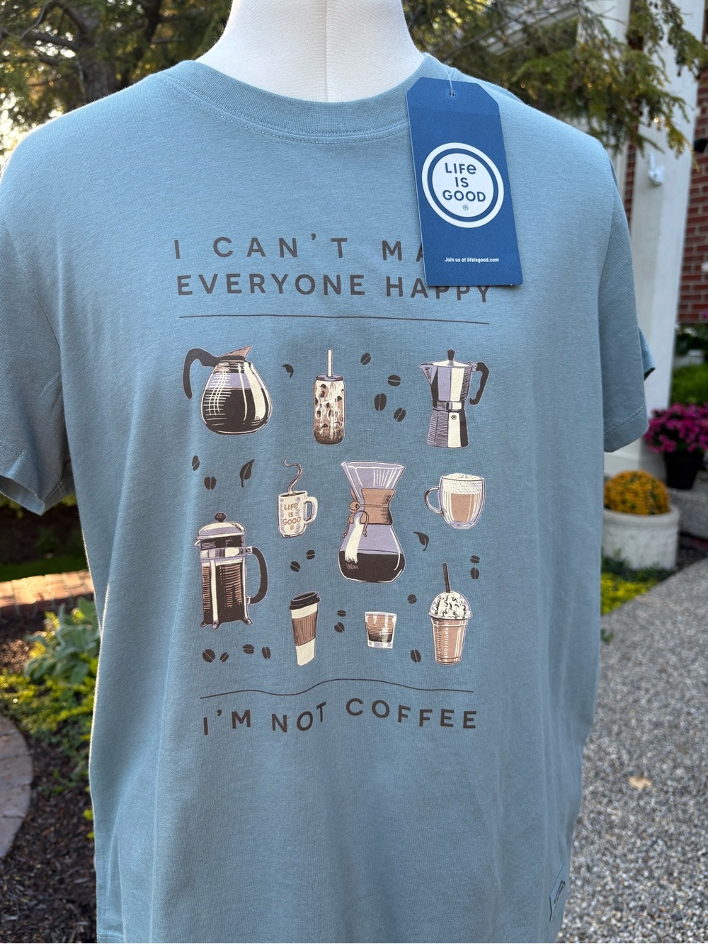 ☕💙 Life Is Good Coffee Lover Tee! 💙☕